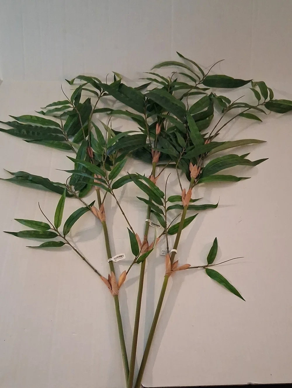 Pier 1 Green Faux Bamboo Stem Spray 46